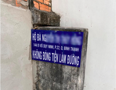 Không đóng tiền làm đường, hộ dân ở TP.HCM bị bêu tên